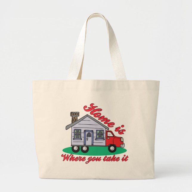 Bolso De Tela Gigante Camisetas y regalos divertidos de Trailer Park (Frente)