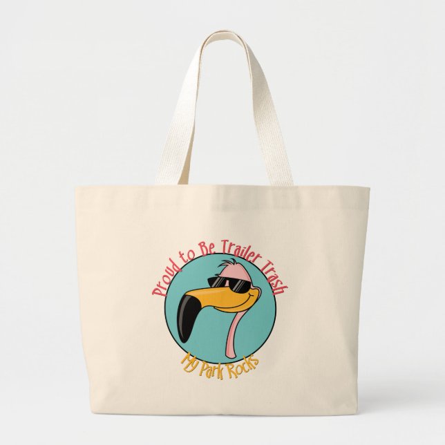 Bolso De Tela Gigante Camisetas y regalos divertidos de Trailer Park (Frente)