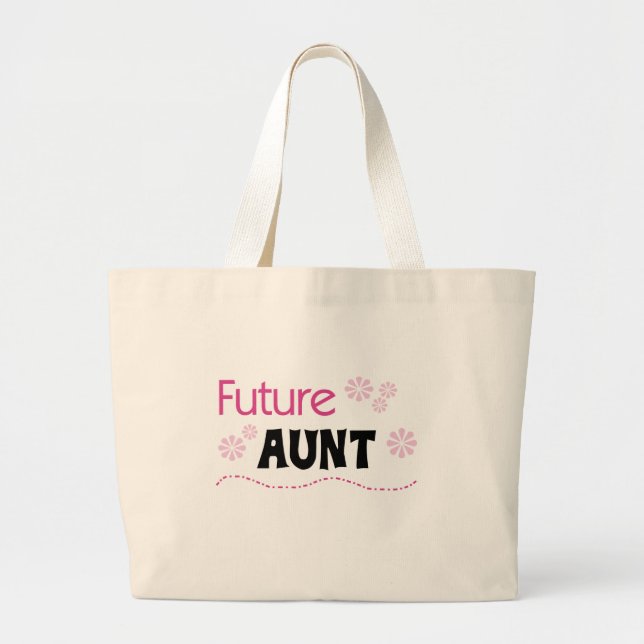 Bolso De Tela Gigante Camisetas y regalos futuros de tía (Frente)