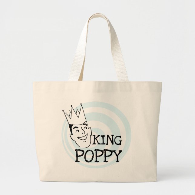 Bolso De Tela Gigante Camisetas y regalos King Poppy (Frente)