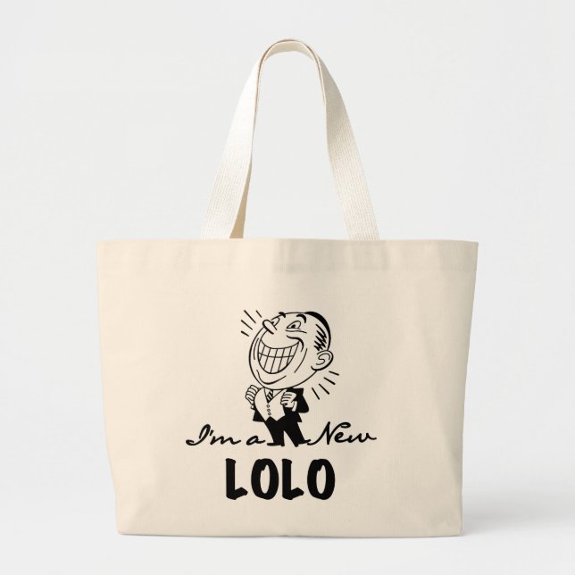 Bolso De Tela Gigante Camisetas y regalos nuevos Lolo sonrientes (Frente)