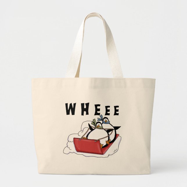 Bolso De Tela Gigante Camisetas y regalos para los pingüinos (Frente)