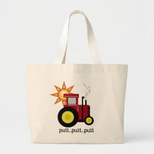 Bolso De Tela Gigante Camisetas y regalos rojos del tractor de granja