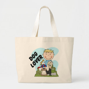 Bolso De Tela Gigante Camisetas y regalos rubios del muchacho del amante
