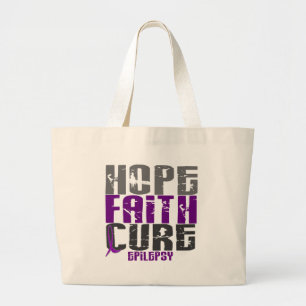 Bolso De Tela Gigante Camisetas y ropa de la EPILEPSIA de la CURACIÓN d