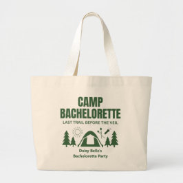 Bolso De Tela Gigante Camp Bachelorette Green Tote Bag