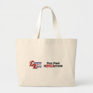 Bolso De Tela Gigante Campaña de Ron Paul para la revolución de la