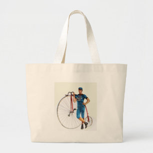 Bolso De Tela Gigante Campeonato de la bicicleta del vintage