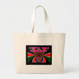 Bolso De Tela Gigante Campeonato Mundial de Atletismo de Kenia: Bandera 