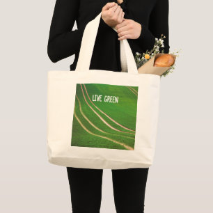 Bolso De Tela Gigante Campos verdes