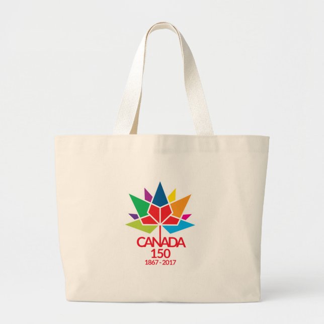 Bolso De Tela Gigante Canadá 150 que celebra 150 años (Frente)