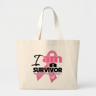 Bolso De Tela Gigante Cáncer de mama - Soy un sobreviviente