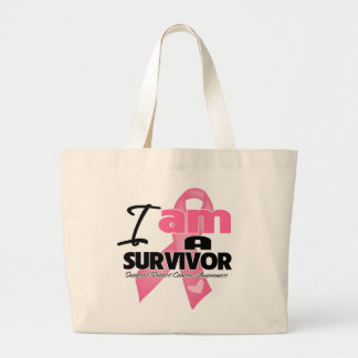 Bolso De Tela Gigante Cáncer de mama - Soy un sobreviviente