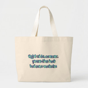 Bolso De Tela Gigante CÁNCER DE PIEL DE LUCHA Hakuna Matata pasar el Gor