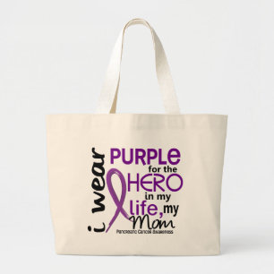 Bolso De Tela Gigante Cáncer pancreático para mi héroe mi mamá 2