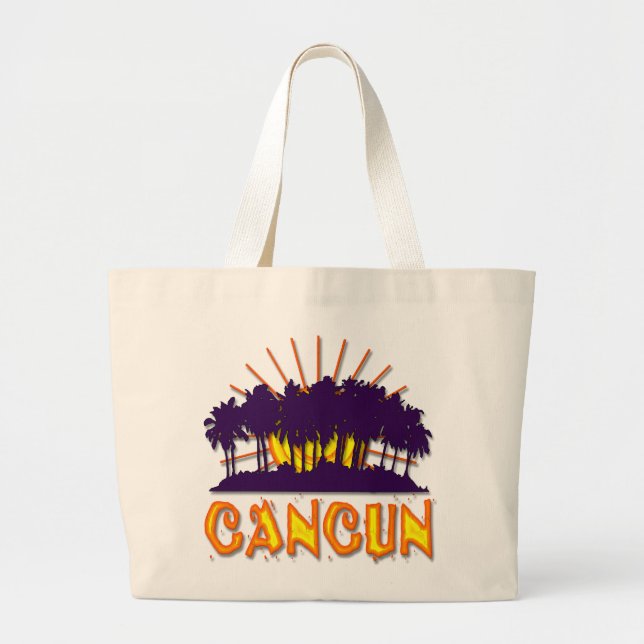 BOLSO DE TELA GIGANTE CANCUN (Frente)