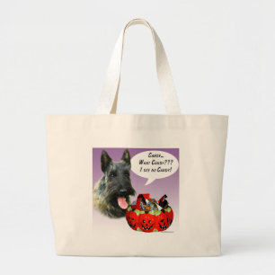 Bolso De Tela Gigante Candía de Halloween de ScottishTerrier