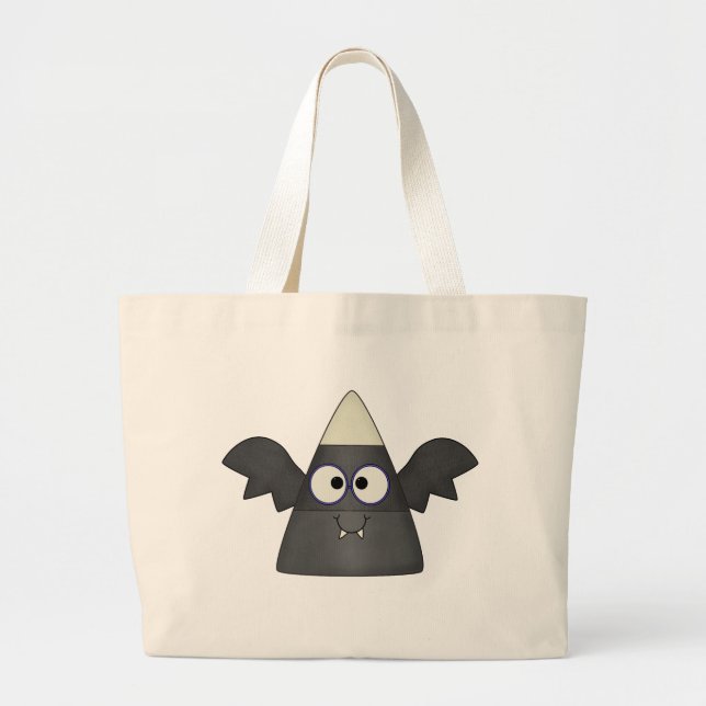 Bolso De Tela Gigante Candy Corn Bat (Frente)
