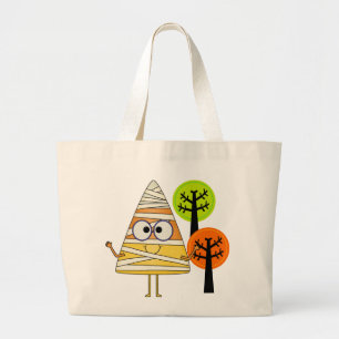 Bolso De Tela Gigante Candy Corn Mummy Halloween
