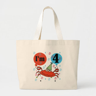 Bolso De Tela Gigante Cangrejo 4 camisetas de cumpleaños y regalos