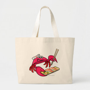 Bolso De Tela Gigante Cangrejo del sushi
