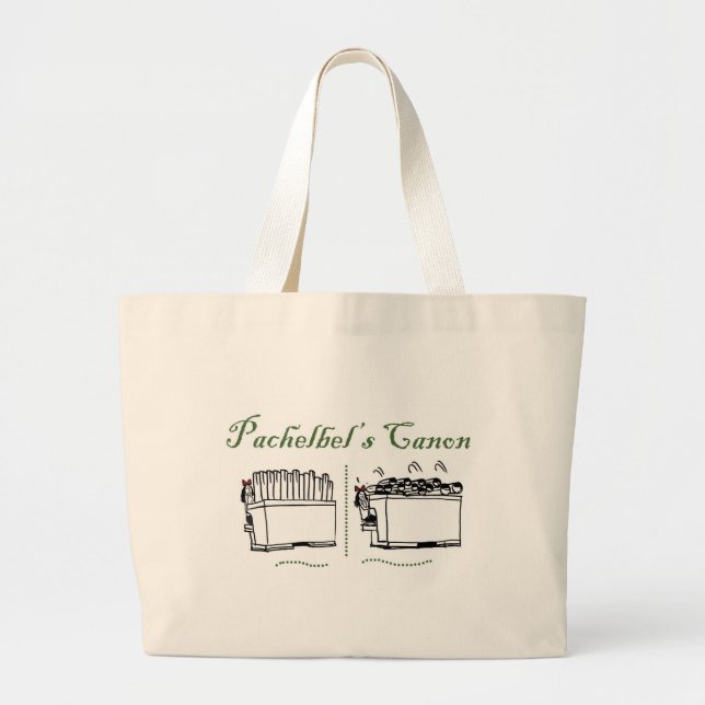 Bolso De Tela Gigante Canon de Pachelbel (Frente)