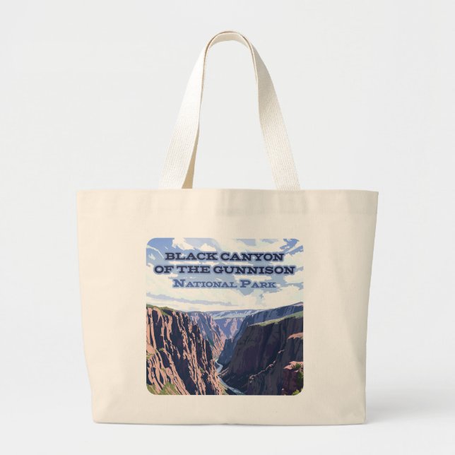 Bolso De Tela Gigante Cañón Negro del Parque Nacional de Gunnison CO (Frente)