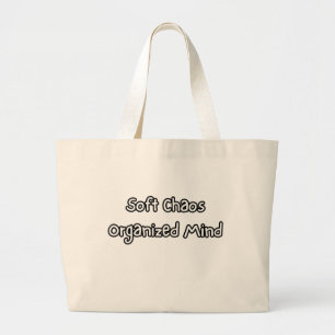 Bolso De Tela Gigante caos suave mente organizada