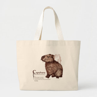 Bolso De Tela Gigante capybara - chocolate