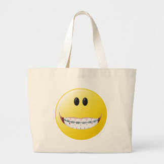 Bolso De Tela Gigante Cara de los apoyos