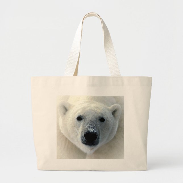 Bolso De Tela Gigante Cara del oso polar (Frente)