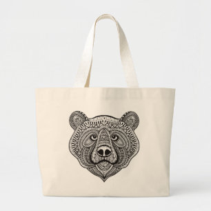 Bolso De Tela Gigante Cara inspirada del oso