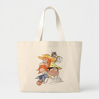 Bolso De Tela Gigante Caracteres de Quijote por el @QUIXOTEdotTV