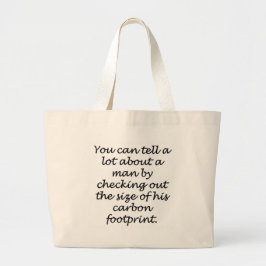Bolso De Tela Gigante Carbón negro
