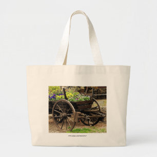 Bolso De Tela Gigante Carro de flores