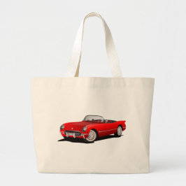 Bolso De Tela Gigante Carro rojo clásico