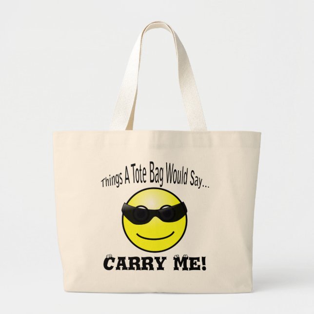 Bolso De Tela Gigante Carry Me Tote Bag (Frente)