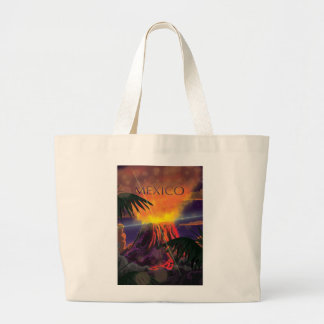 Bolso De Tela Gigante Cartel de viaje al volcán de México