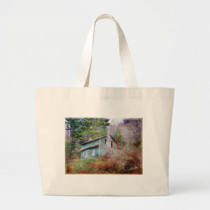 Bolso De Tela Gigante Casa abandonada y camionetas de arte digital