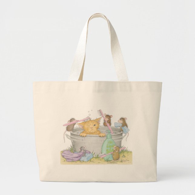 Bolso De Tela Gigante Casa-Ratón Designs® - tote enorme (Frente)