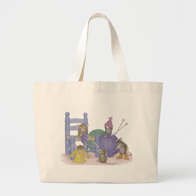 Bolso De Tela Gigante Casa-Ratón Designs® - tote enorme (Frente)