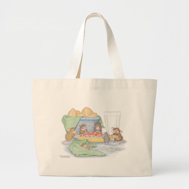 Bolso De Tela Gigante Casa-Ratón Designs® - tote enorme (Frente)