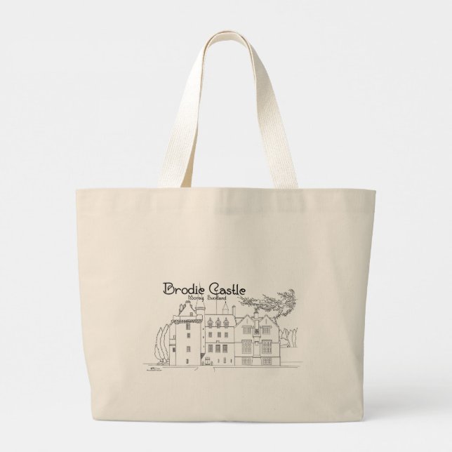 Bolso De Tela Gigante Castillo Brodie, Moray, Scotland Tote Bag (Reverso)