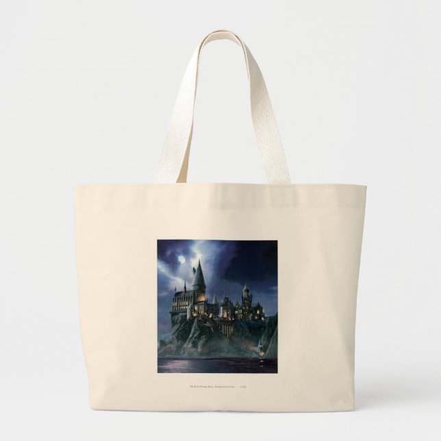 Bolso De Tela Gigante Castillo de Harry Potter | Hogwarts iluminados por (Frente)