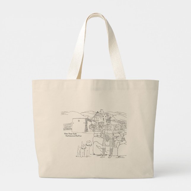 Bolso De Tela Gigante Castillo Eilean Donan, Scotland Tote Bag (Reverso)