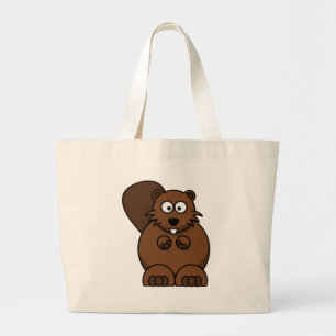 Bolso De Tela Gigante Castor del dibujo animado