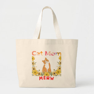 Bolso De Tela Gigante Cat Mom Tote Bag