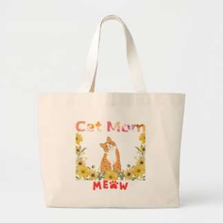 Bolso De Tela Gigante Cat Mom Tote Bag