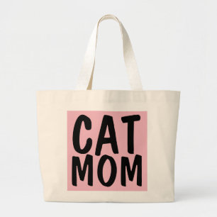 Bolso De Tela Gigante CAT MOM Totes, rosa