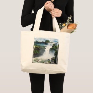 Bolso De Tela Gigante Cataratas del Iguazú rodeado de selva